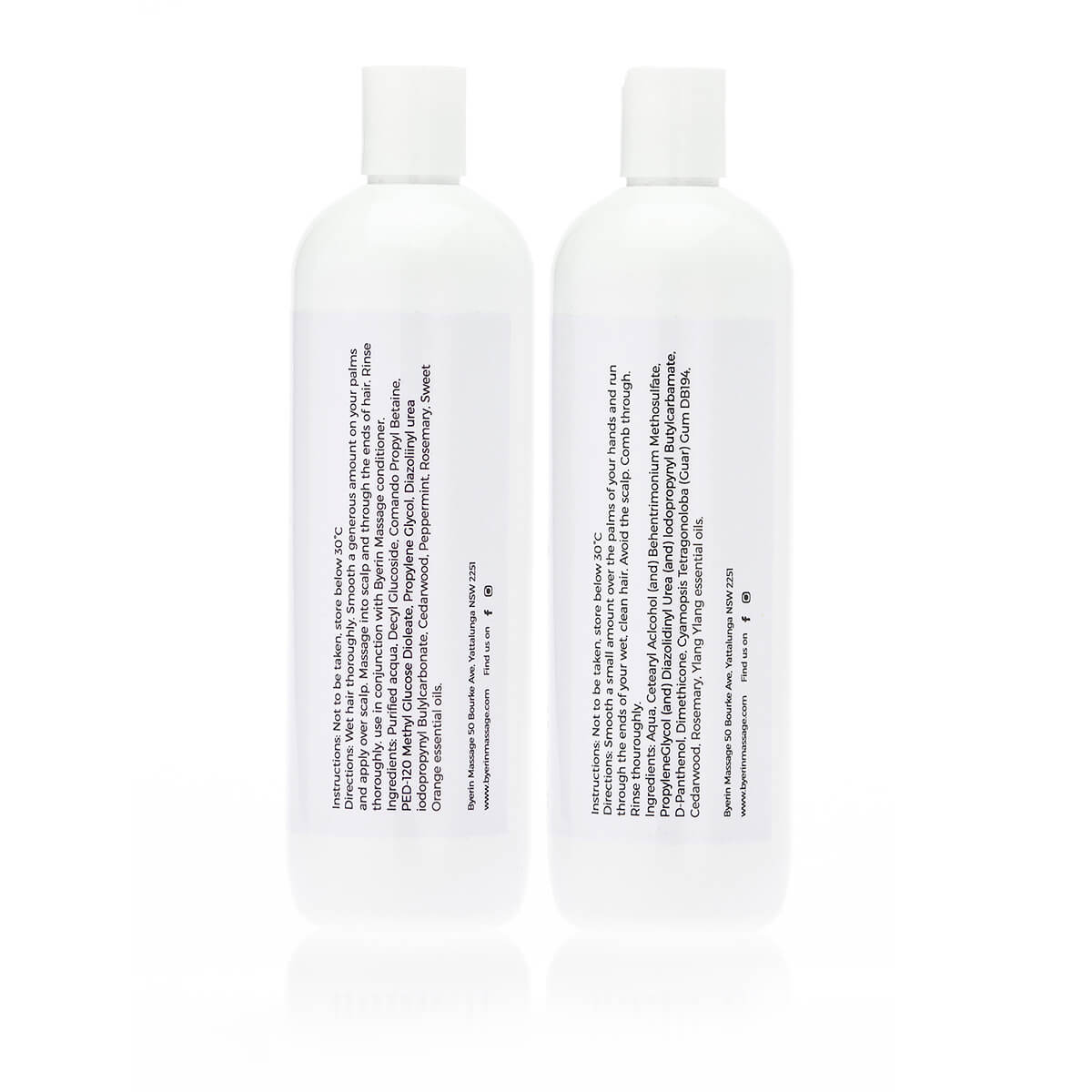Natual shampoo and conditioner for healthy hair and scalp