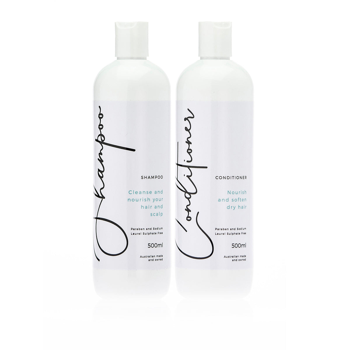 Natual shampoo and conditioner for healthy hair and scalp